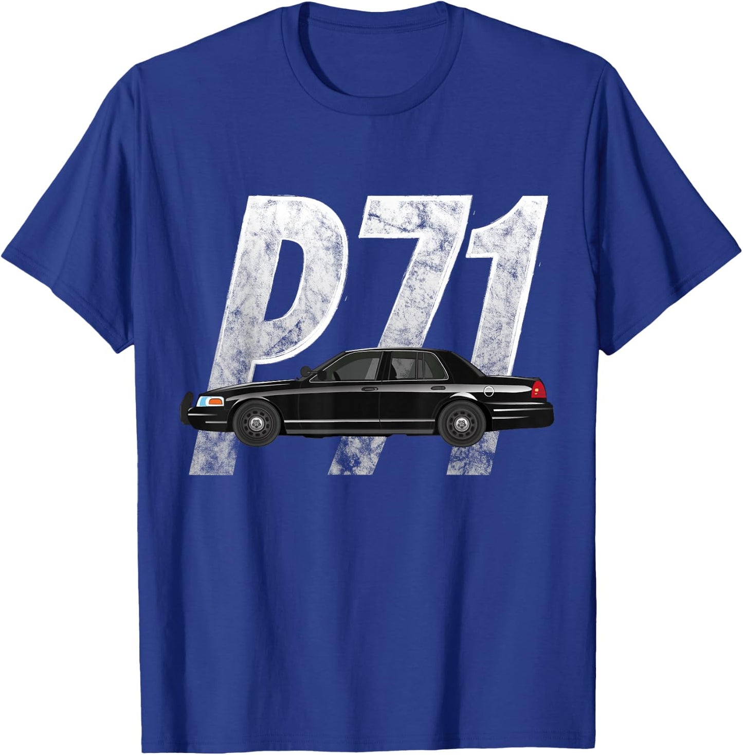 Crown Victoria P71 Cop Car Shirt T-Shirt - T-Shirt | Royal