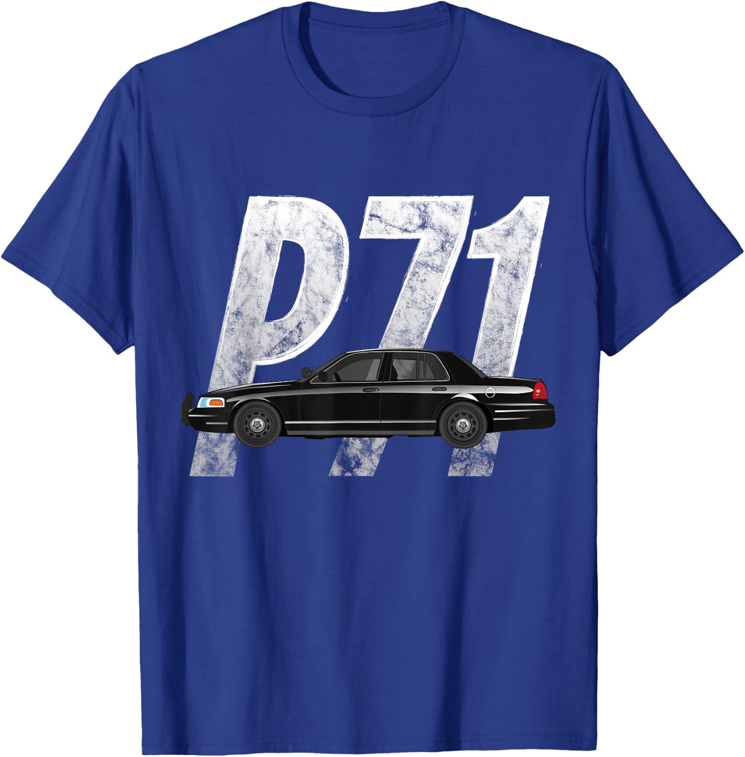 Crown Victoria P71 Cop Car Shirt T-Shirt - T-Shirt | Royal