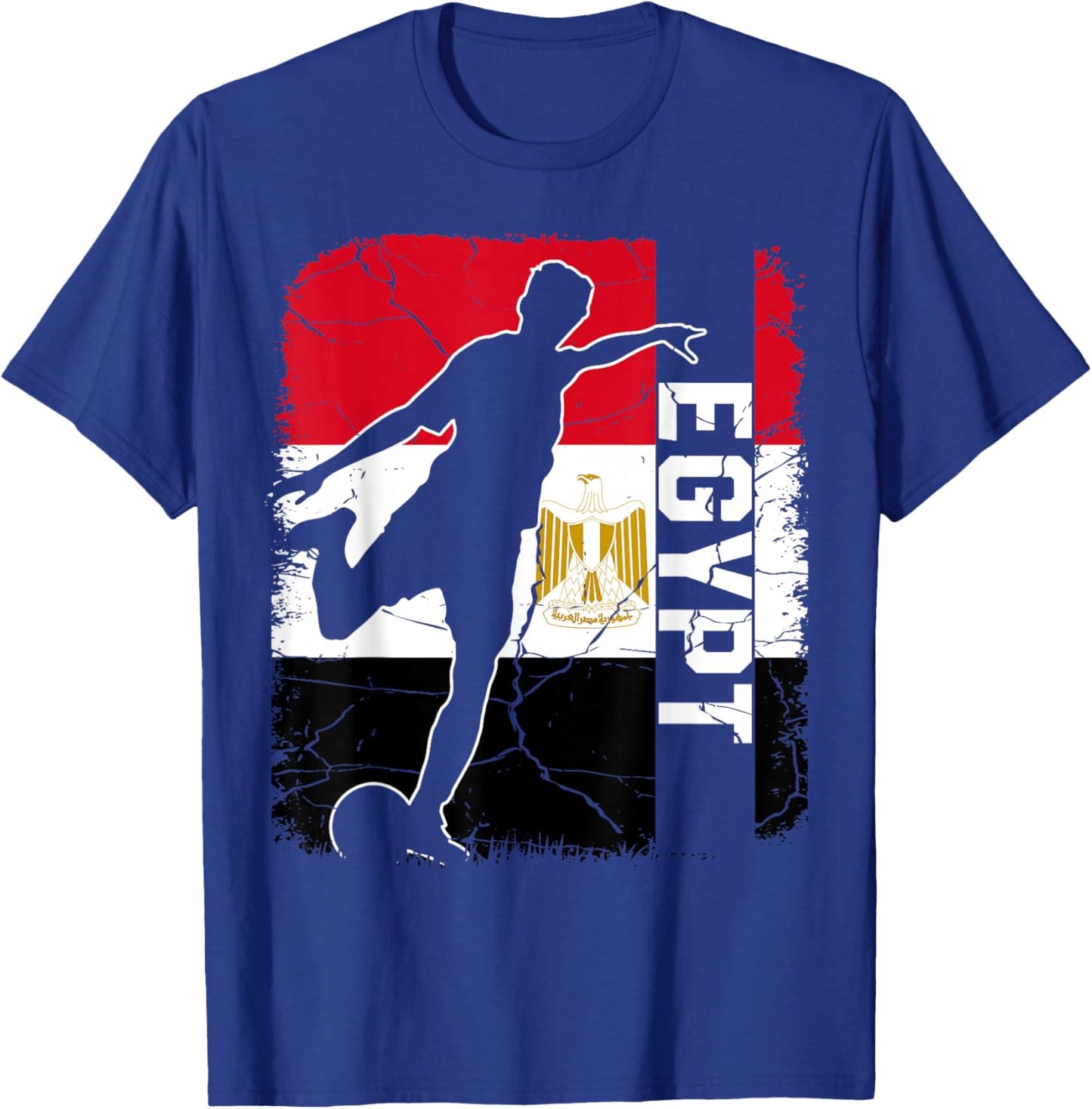Egypt Soccer Team Egypt Flag Jersey Football T-Shirt - T-Shirt | Royal