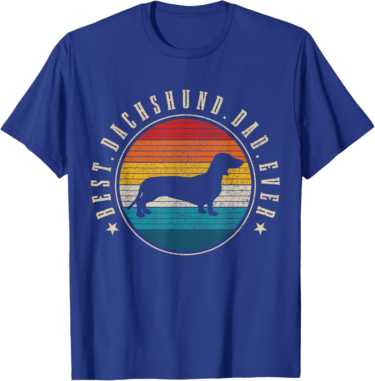 Dachshund Dog Vintage Funny Dog T-Shirt - T-Shirt | Royal