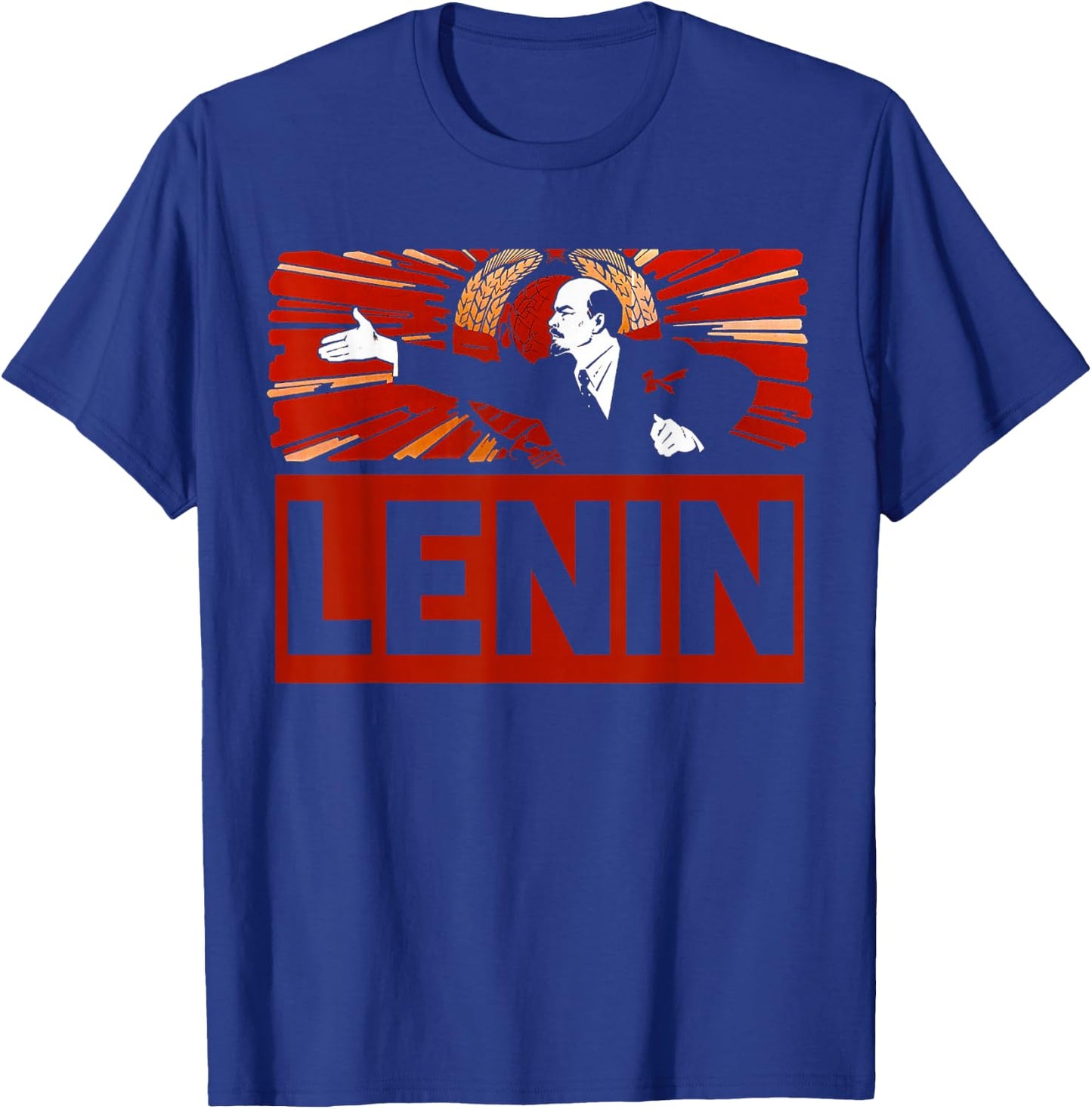 Lenin Retro Vintage Soviet Propaganda. SOVI8 T. T-Shirt - T-Shirt | Royal