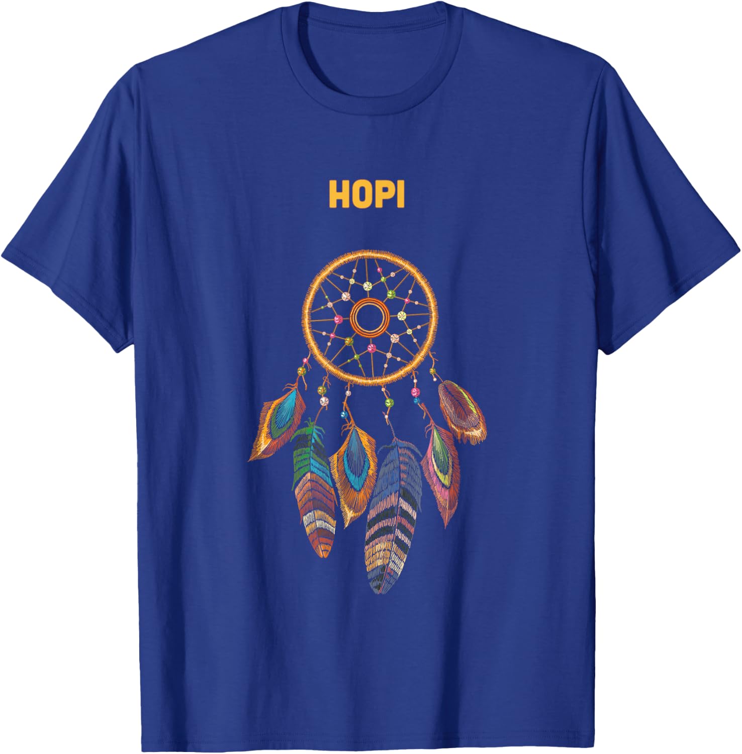 Hopi Tribe Native American Indian Vintage Dream Catcher T-Shirt - T-Shirt | Royal