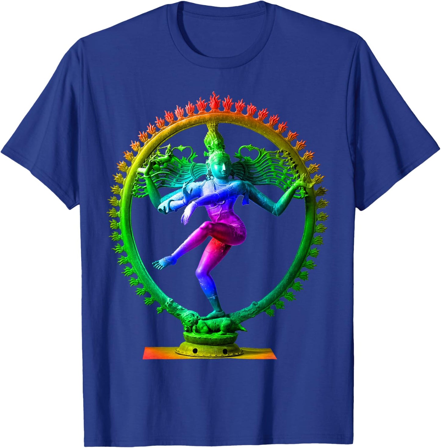 Lord Shiva Nataraja Statue dancing Divine Tandava Hindu gift T-Shirt - T-Shirt | Royal