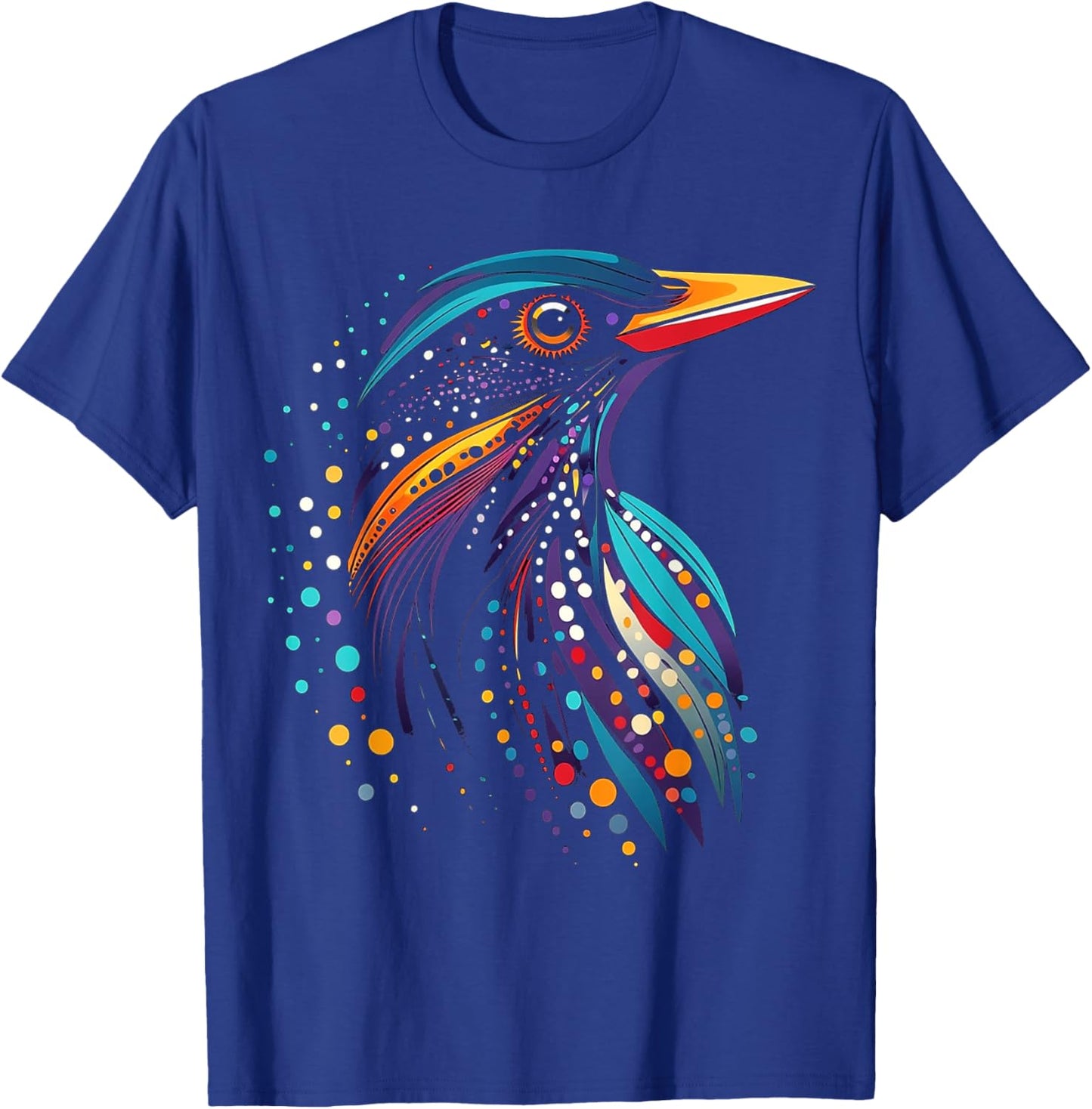 Starling Bird Motif Animal Illustration Starling T-Shirt - T-Shirt | Royal