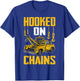 Funny Tow Trucker Tow Truck Driver Hooked On Chains T-Shirt - T-Shirt | Royal