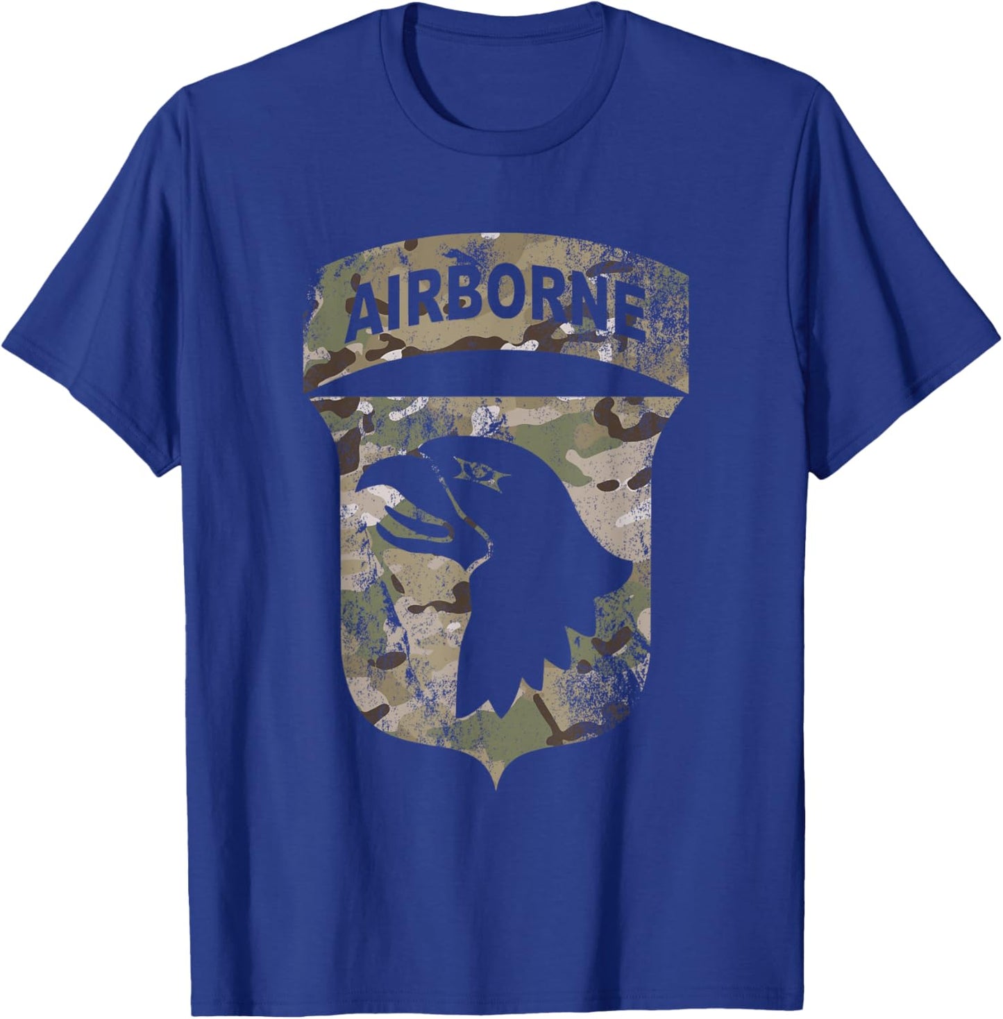 Camo 101st Airborne Division - OCP Retro Multicam Camouflage T-Shirt - T-Shirt | Royal