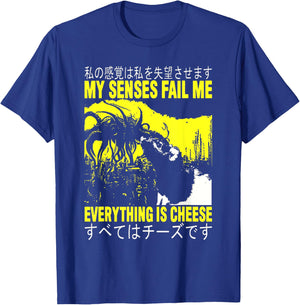 My Senses Fail Me Rat Everything is Cheese Rat T-Shirt - T-Shirt | Royal
