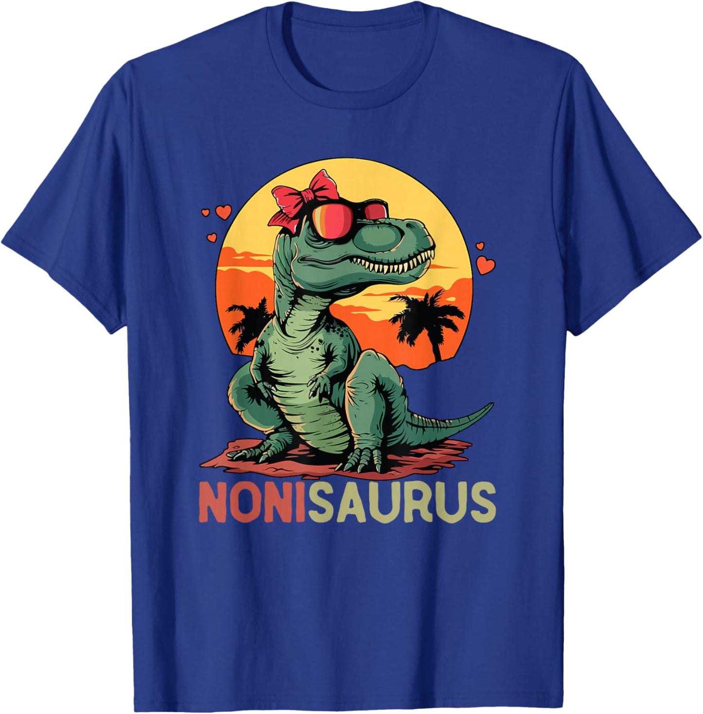 NoniSaurus Dino Dinosaur Noni-Saurus T-Rex Mother's Day Trex T-Shirt - T-Shirt | Royal