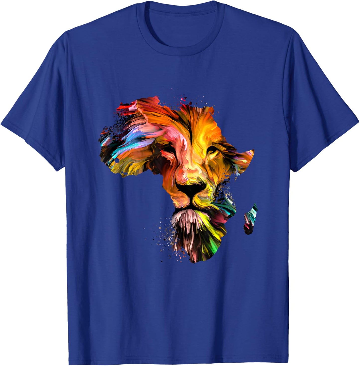 Vintage African Lion | Lion Face | Zoo Animal | Lion T-Shirt - T-Shirt | Royal