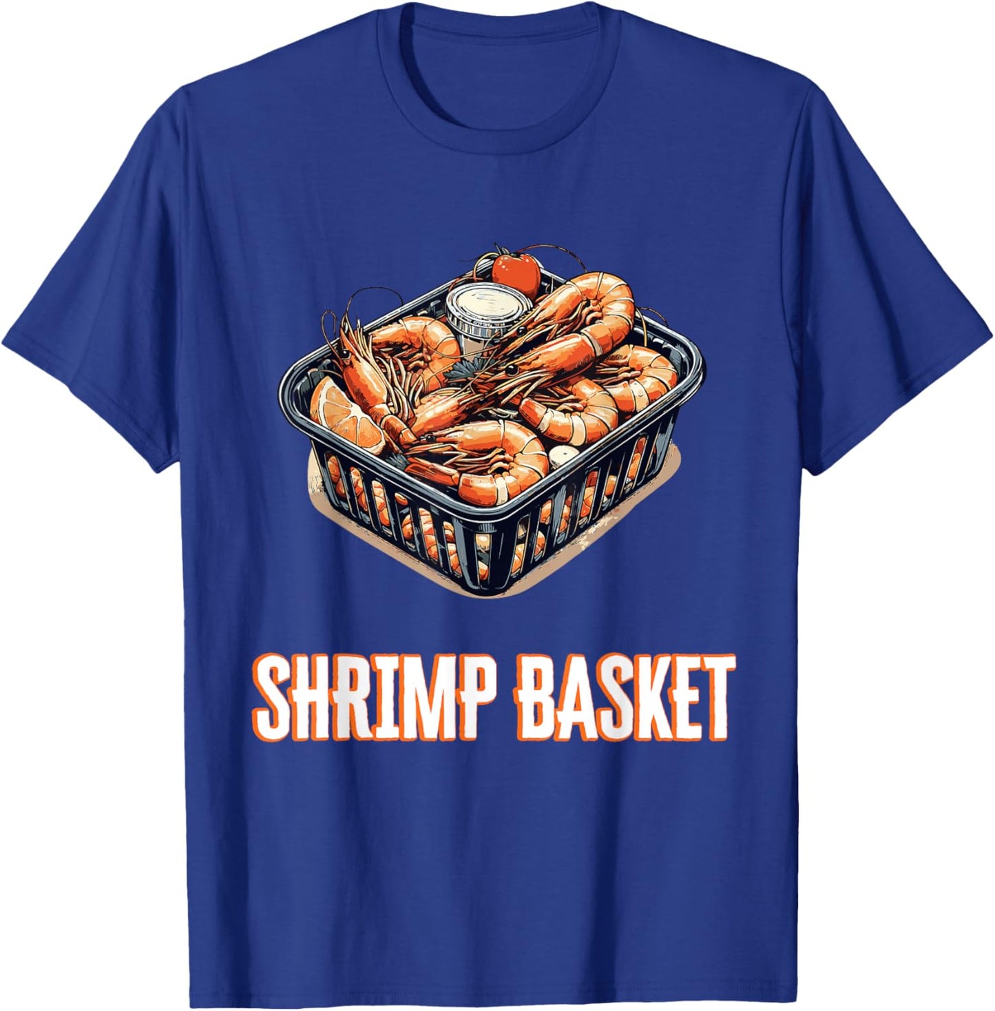 Shrimp Basket Fast Food Fanatic Bite T-Shirt - T-Shirt | Royal