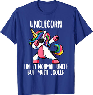 Magical Unicorn Family Matching Outfit Co. UncleCorn Cute , Unicorn Uncle Niece Fun Match Up Adult , Black, Small T-Shirt - T-Shirt | Royal