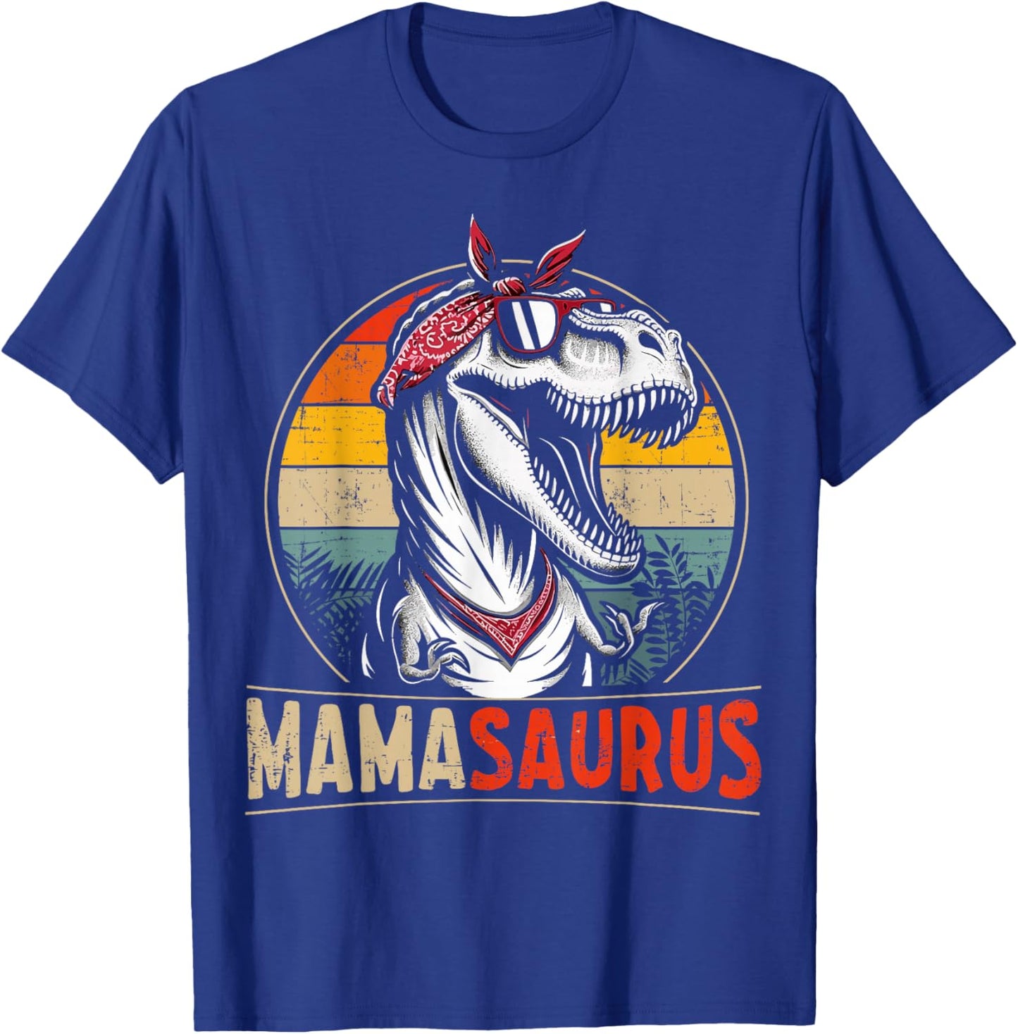 Mamasaurus dinosaur mom for mothers day christmas birthday T-Shirt - T-Shirt | Royal