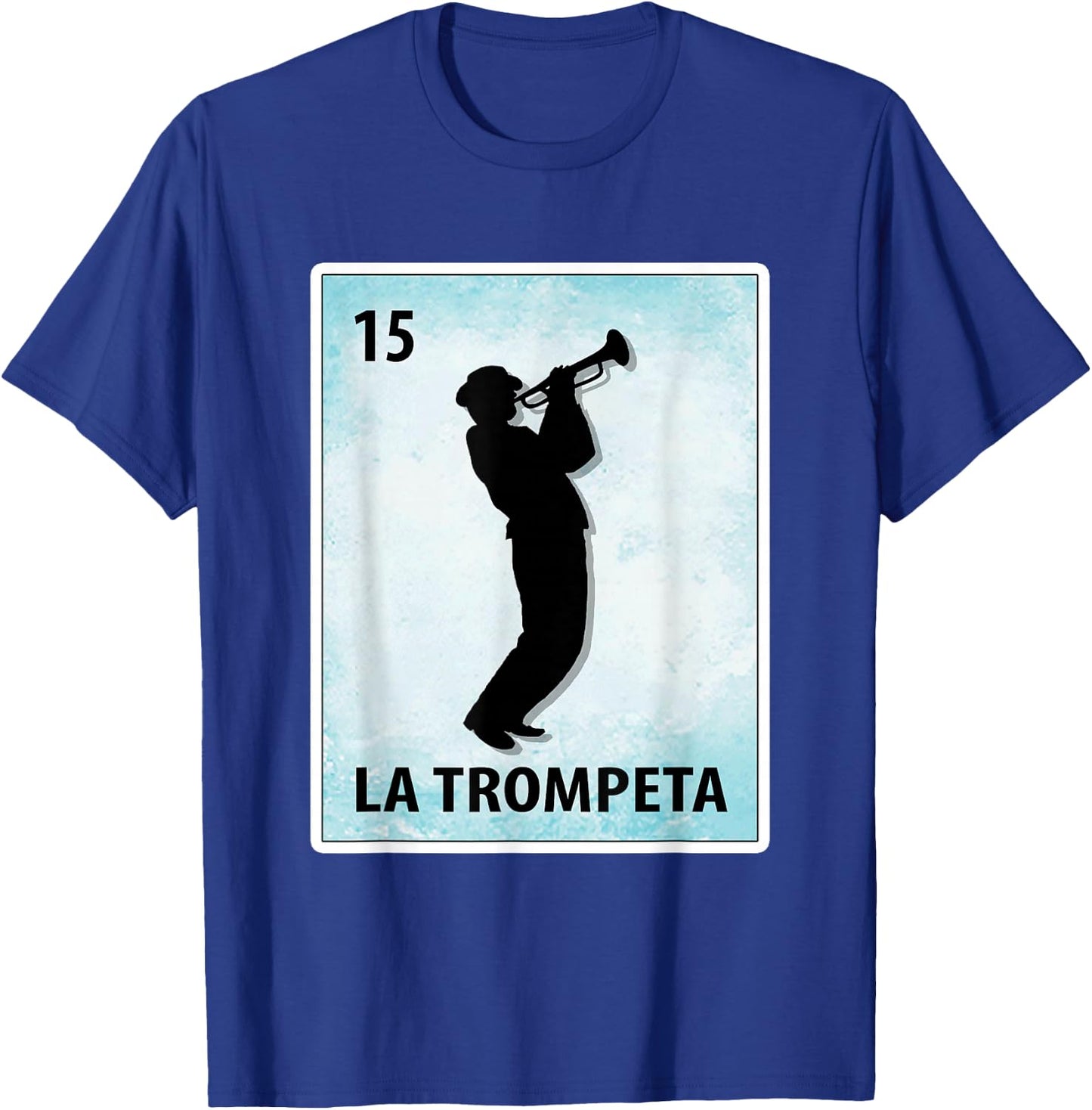 La Trompeta Mexican Trumpet Cards T-Shirt - T-Shirt | Royal