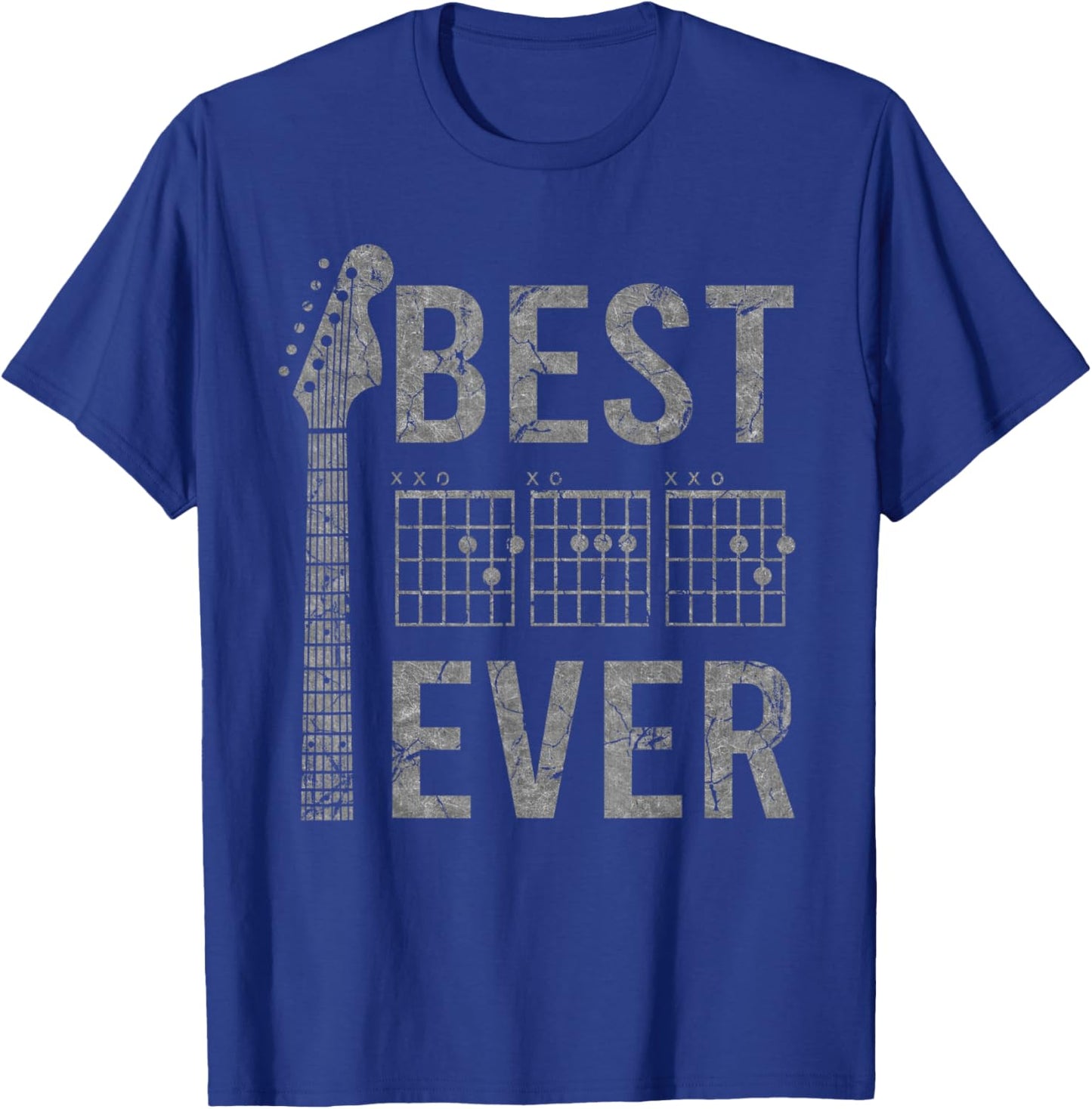 Best Dad Ever Chord Guitar Guitarist Father's Day Musician T-Shirt - T-Shirt | Royal
