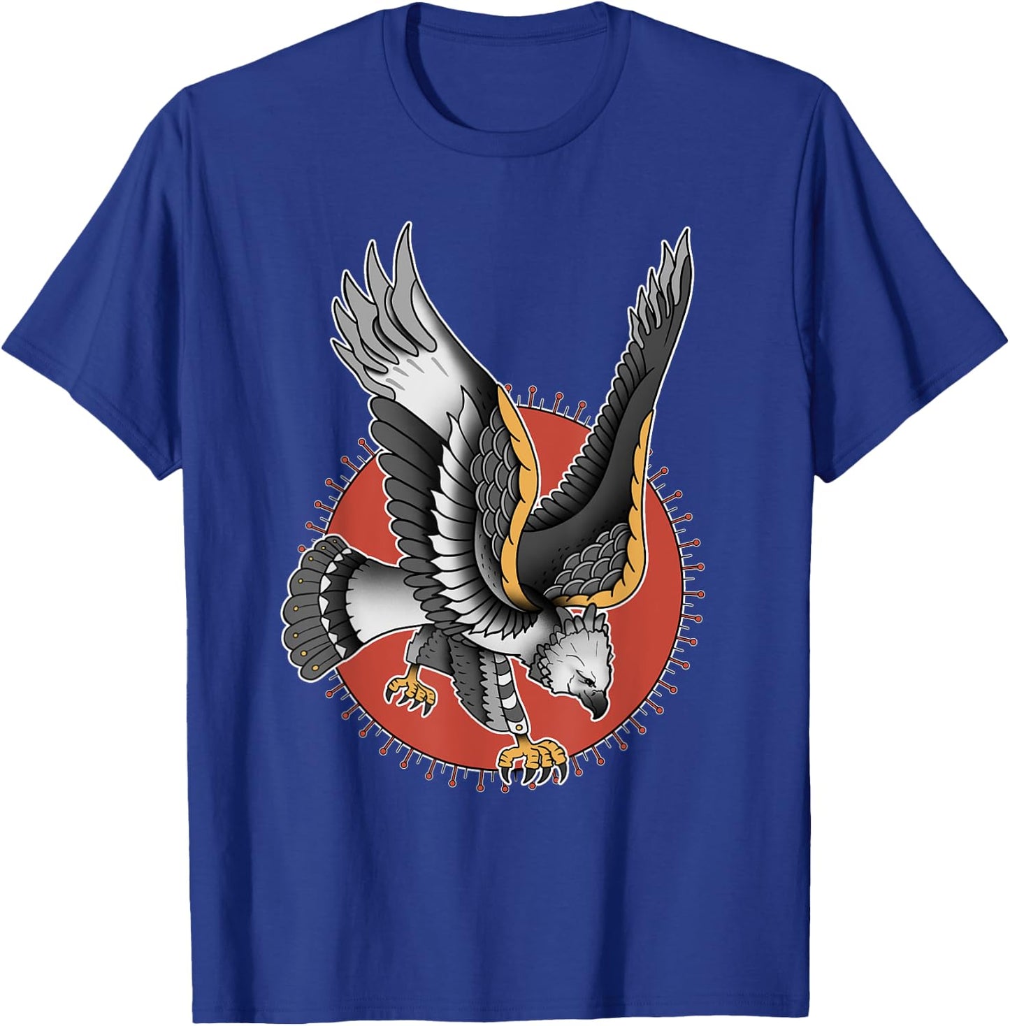 Vintage American Traditional Harpy Eagle Tattoo T-Shirt - T-Shirt | Royal