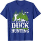Duck Hunting Hunter Vintage I'd Rather Be Duck Hunting T-Shirt - T-Shirt | Royal