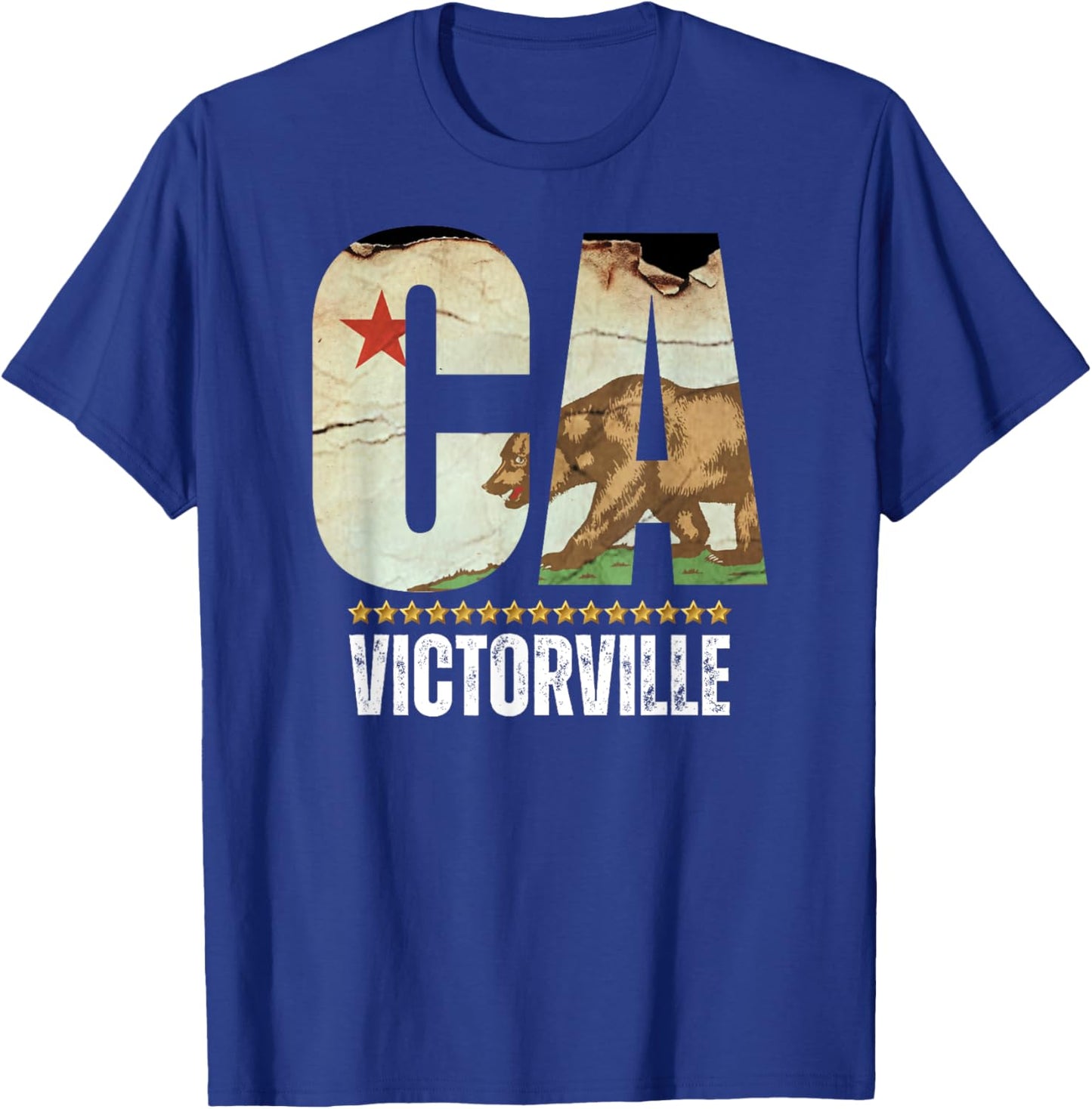Victorville, California CA, Major USA City T-Shirt - T-Shirt | Royal