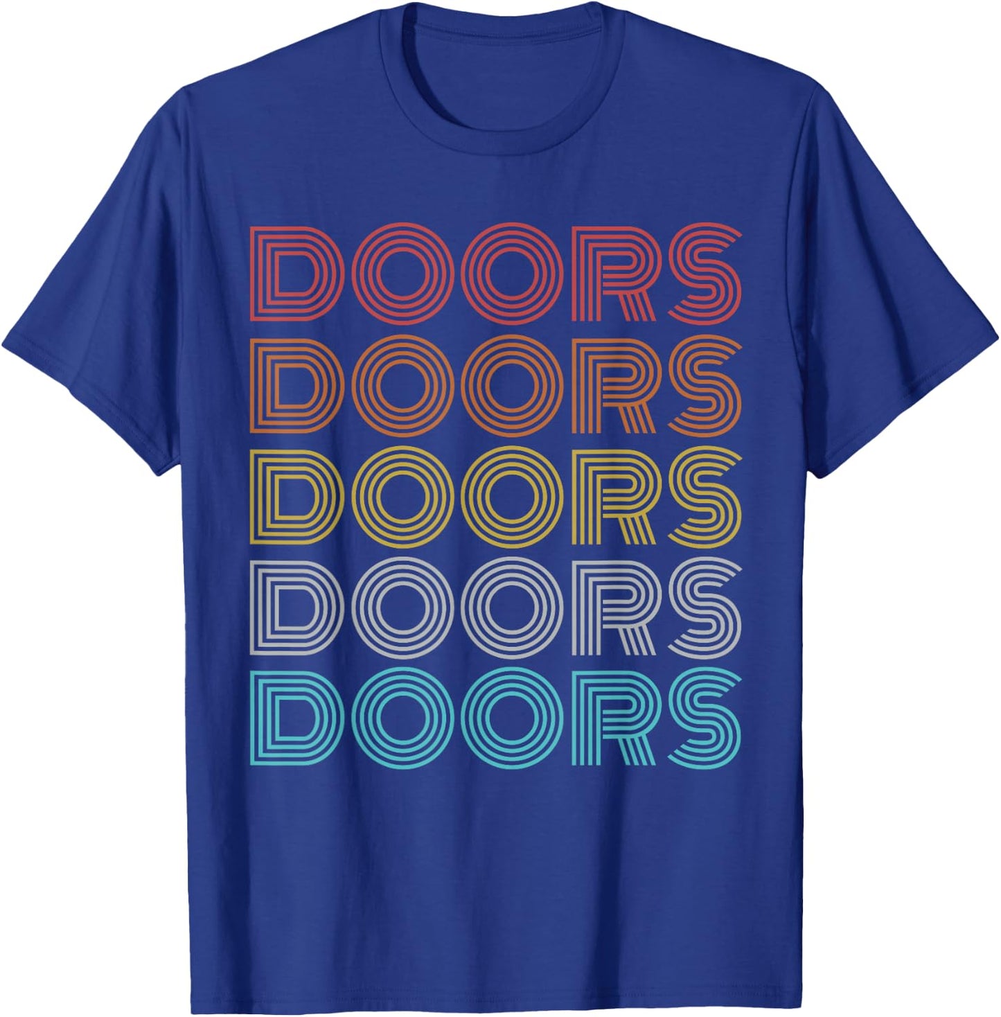 Retro Vintage Doors T-Shirt - T-Shirt | Royal