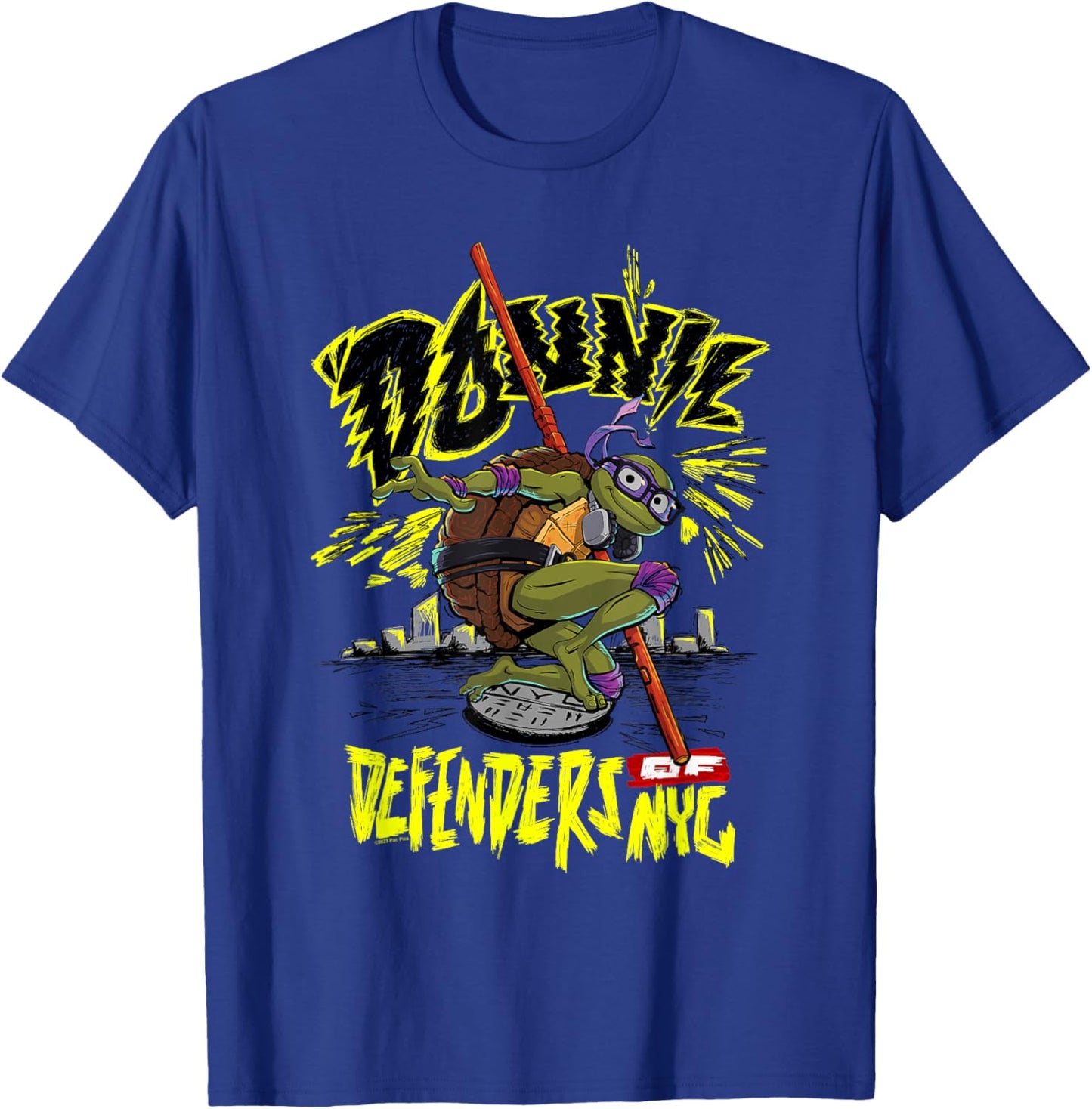 Teenage Mutant Ninja Turtles: Mutant Mayhem Donnie City T-Shirt - T-Shirt | Royal