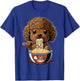 Anime Pet Design Cute Toy Poodle Dog Eating Ramen -Kids T-Shirt - T-Shirt | Royal