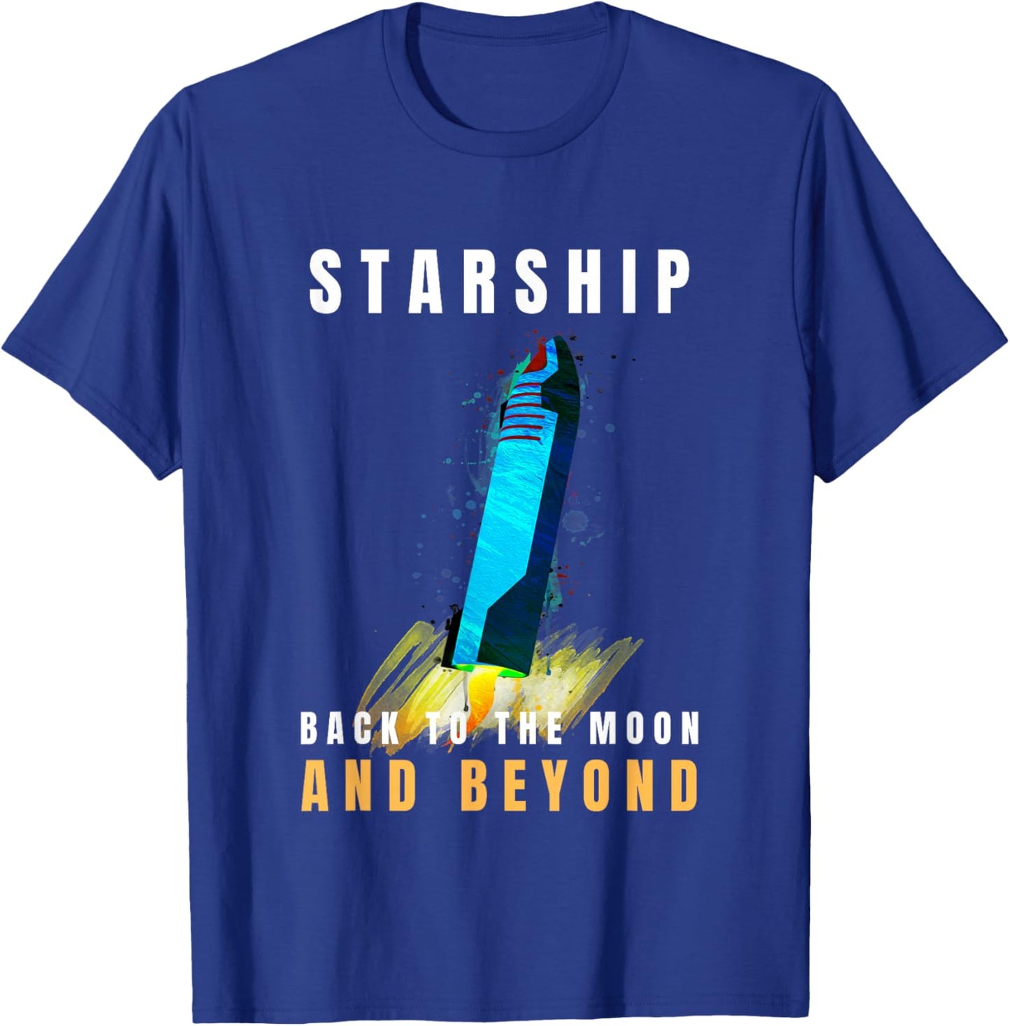 Starship Boca Chica Starbase | Starship Texas Starbase T-Shirt - T-Shirt | Royal