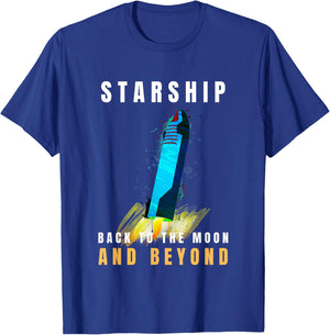 Starship Boca Chica Starbase | Starship Texas Starbase T-Shirt - T-Shirt | Royal
