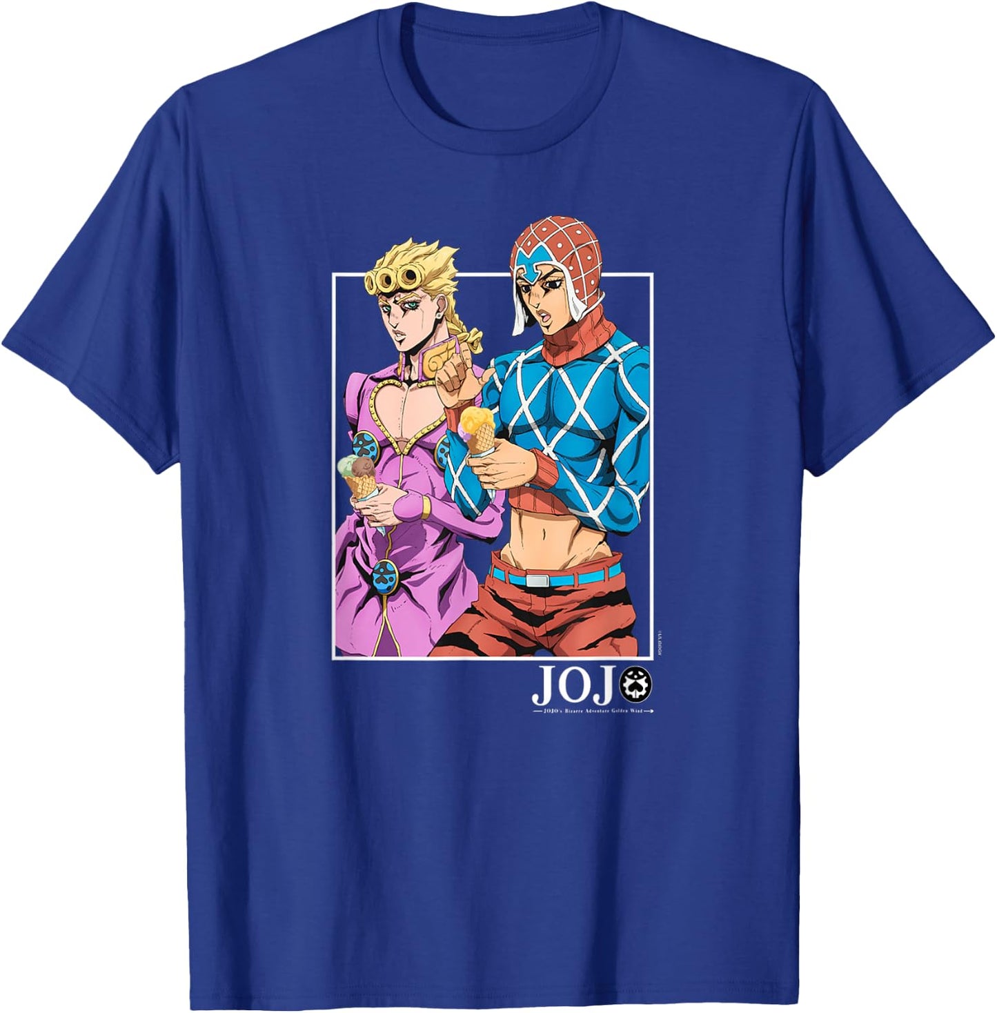 JoJo's Bizarre Adventure Enjoying Ice Cream Anime T-Shirt - T-Shirt | Royal