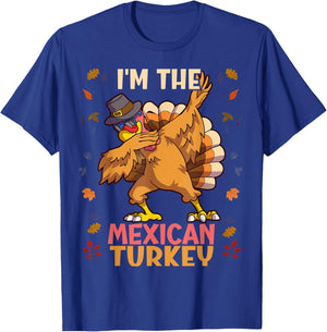 Thanksgiving Family Matching I'm The Mexican Turkey Funny T-Shirt - T-Shirt | Royal