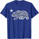 California Flag Bear Aztec Calendar T-Shirt - T-Shirt | Royal