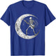Skeleton Moon Rock & Roll Musician Guitar Lover Halloween T-Shirt - T-Shirt | Royal