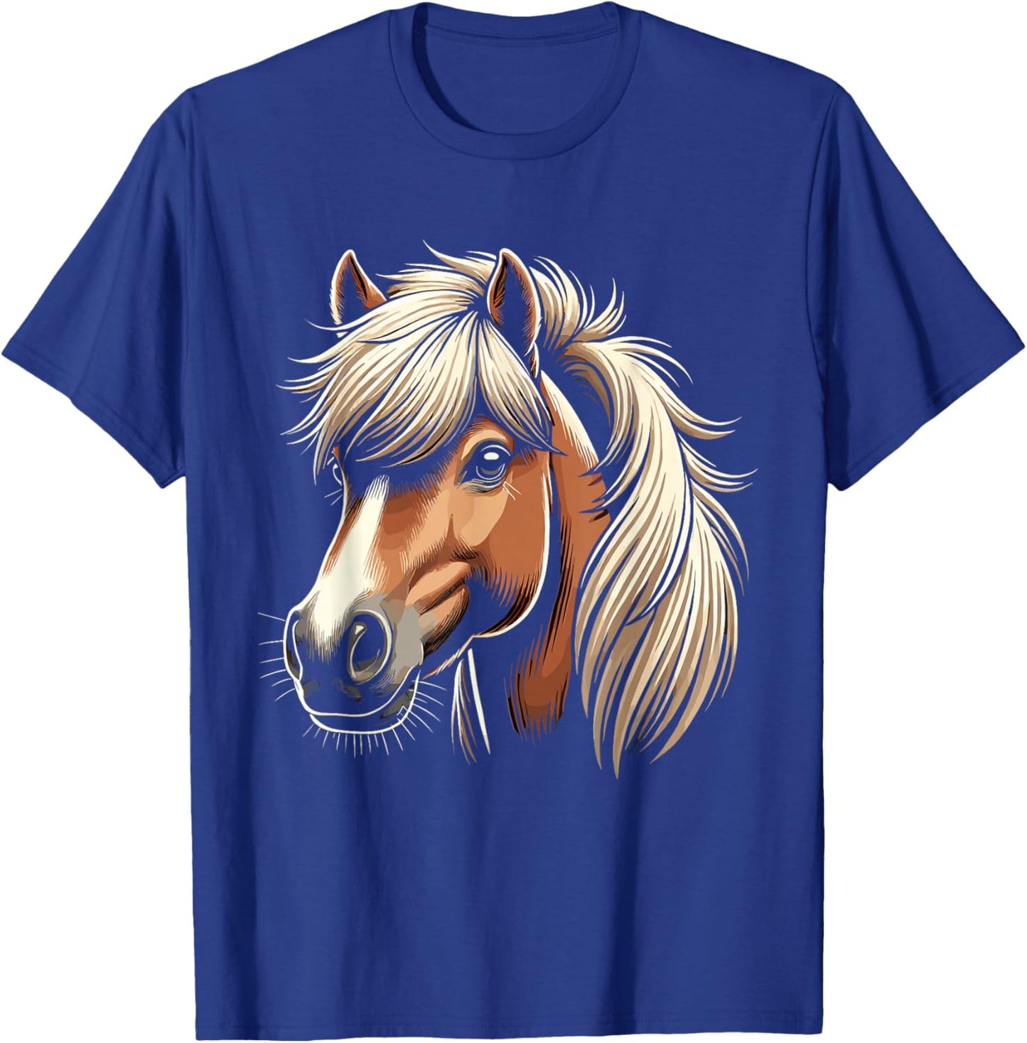 Haflinger Horse Lover Majestic Equine Art Design T-Shirt - T-Shirt | Royal