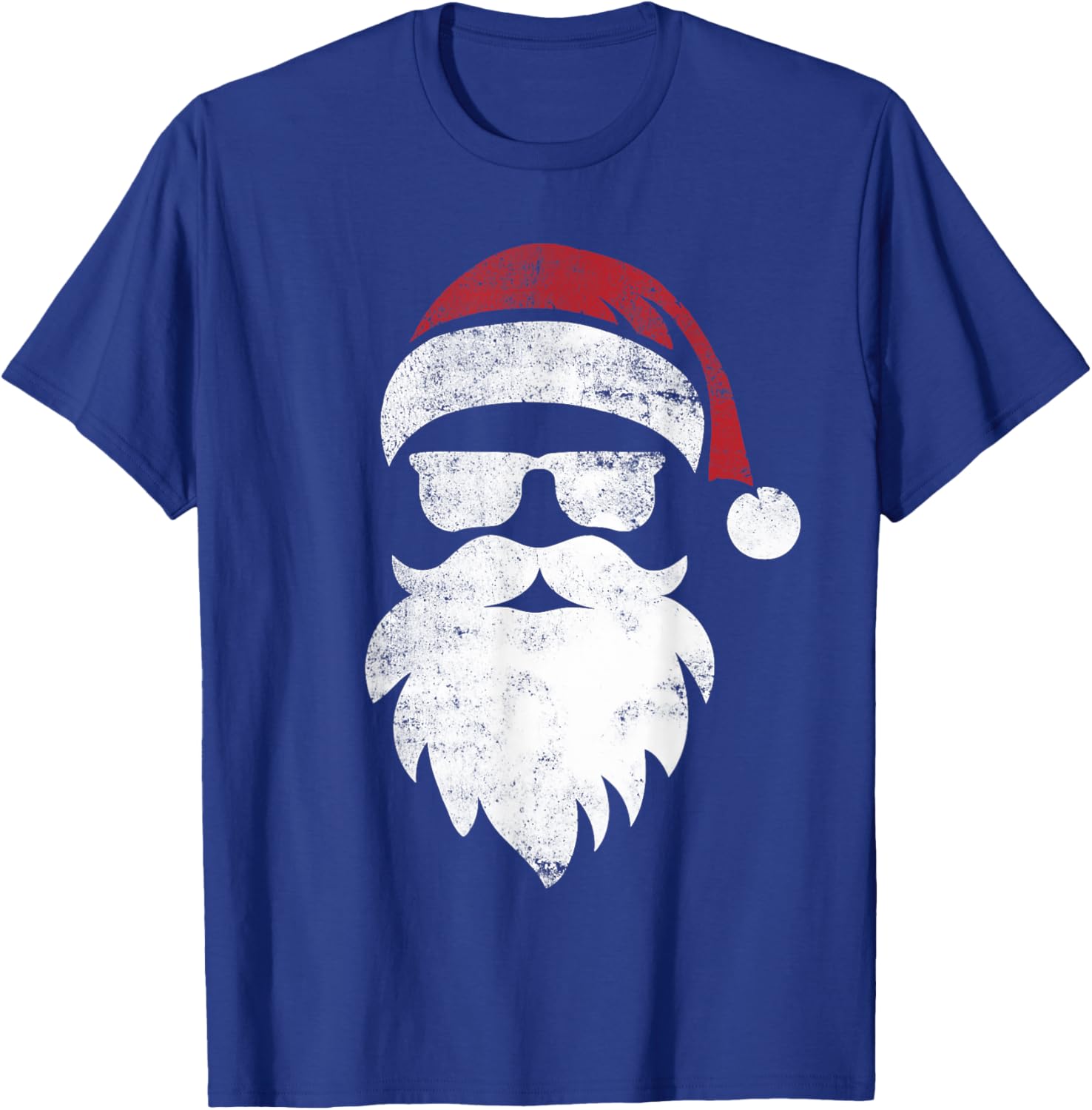 Santa Face Hipster Style Funny Christmas pajamas gifts T-Shirt - T-Shirt | Royal