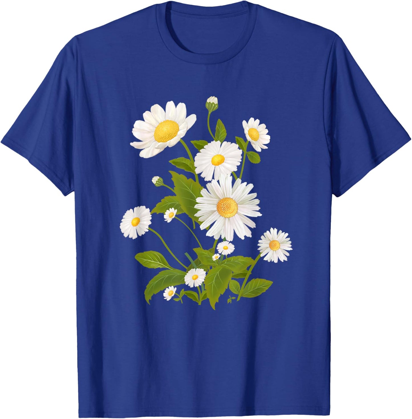 Daisy Print Shirt Marguerite Daisy Flower T-Shirt - T-Shirt | Royal