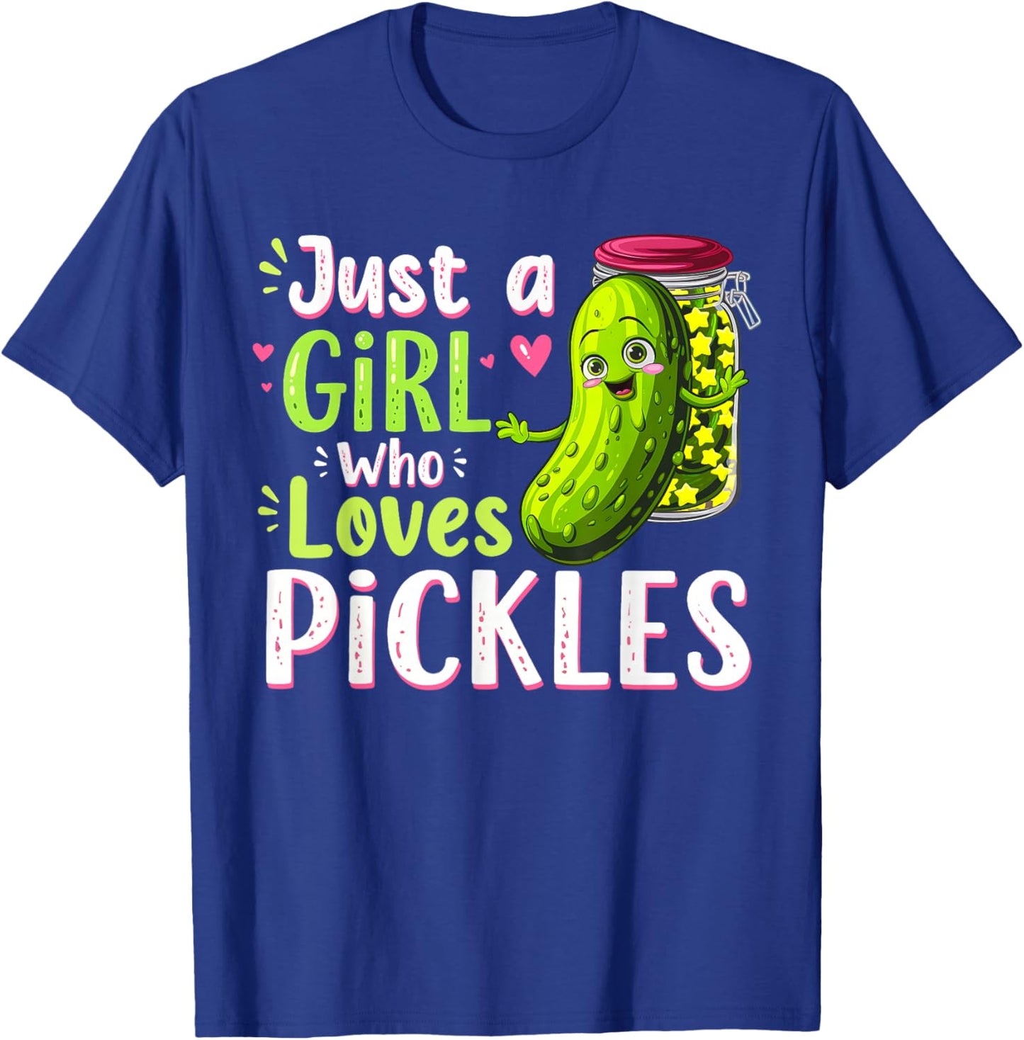 Just a Girl Who Loves Pickles Funny Toddler Pickle Costume T-Shirt - T-Shirt | Royal