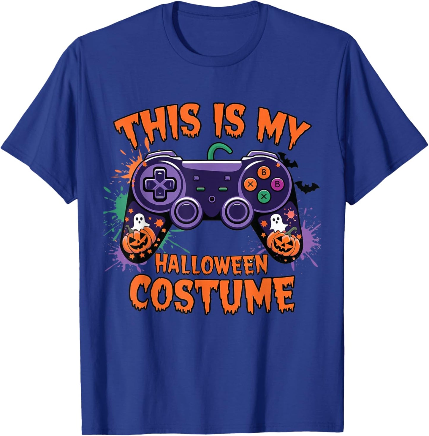 Spooky Gaming Outfits This Is My Halloween Costume Video Game Controller Boys T-Shirt - T-Shirt | Royal
