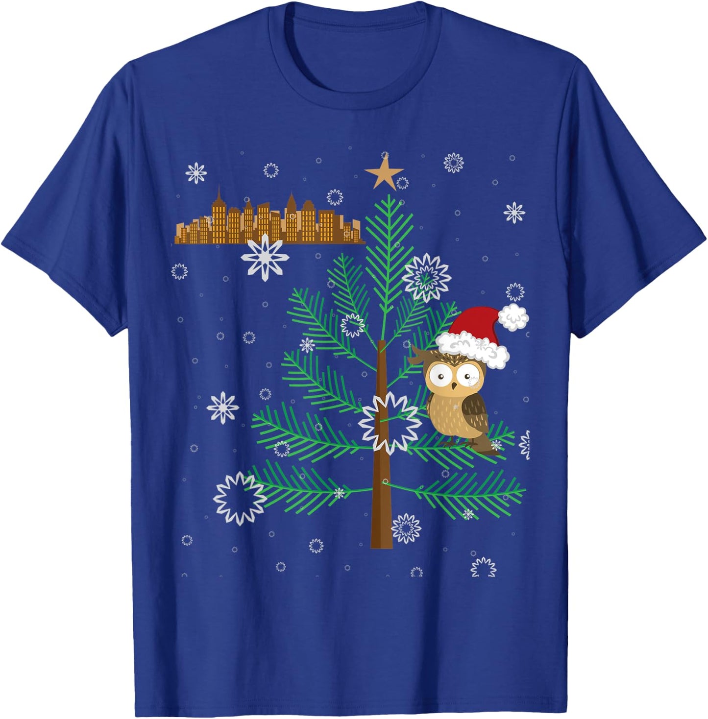 Owl in the City Rockefeller the Owl New York T-Shirt - T-Shirt | Royal