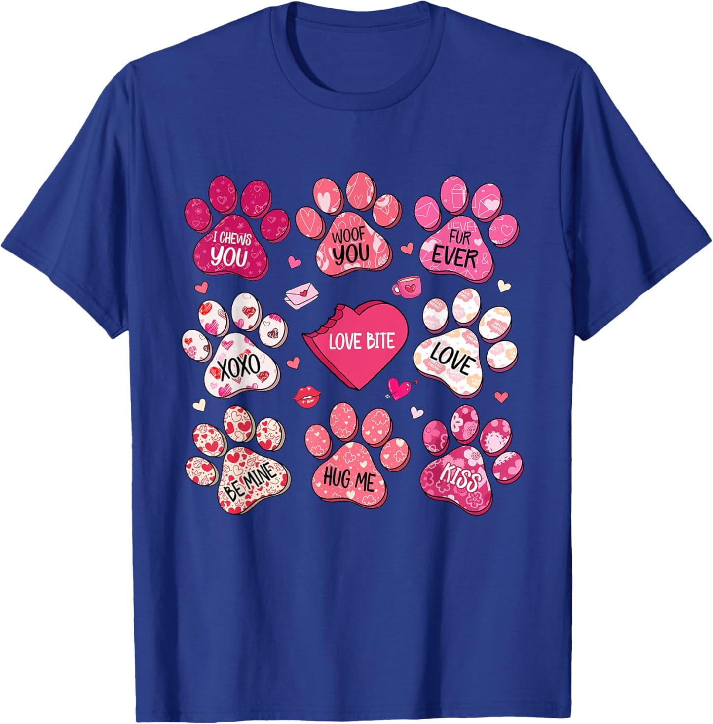 Dog Mama Valentine Coquette Bow Dog Mom Valentines T-Shirt - T-Shirt | Royal