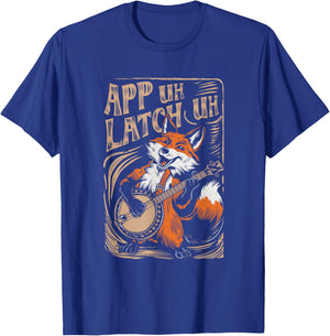 App Uh Latch Uh Banjo Fox Appalachian Funny Cute T-Shirt - T-Shirt | Royal