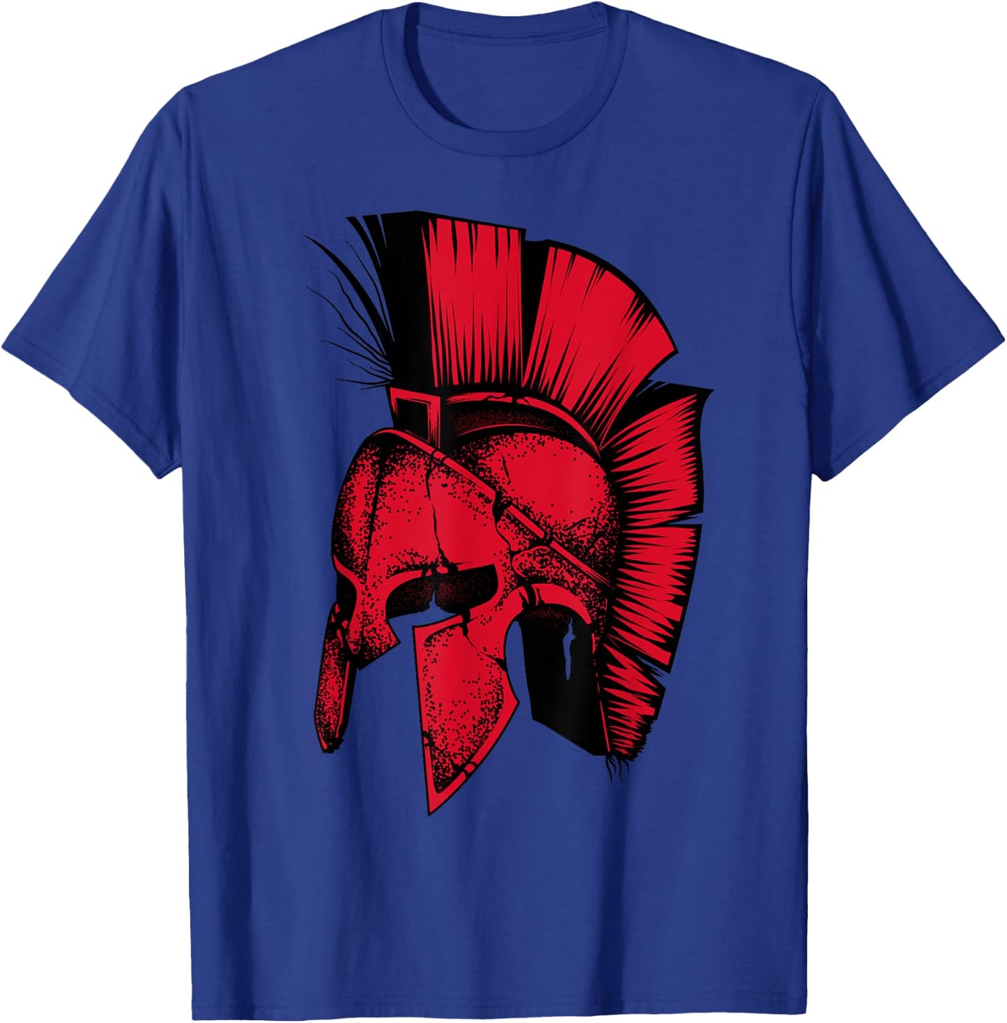 Spartan Greek Helmet Shirt | Cute Troy Fighters Funny Gift T-Shirt - T-Shirt | Royal