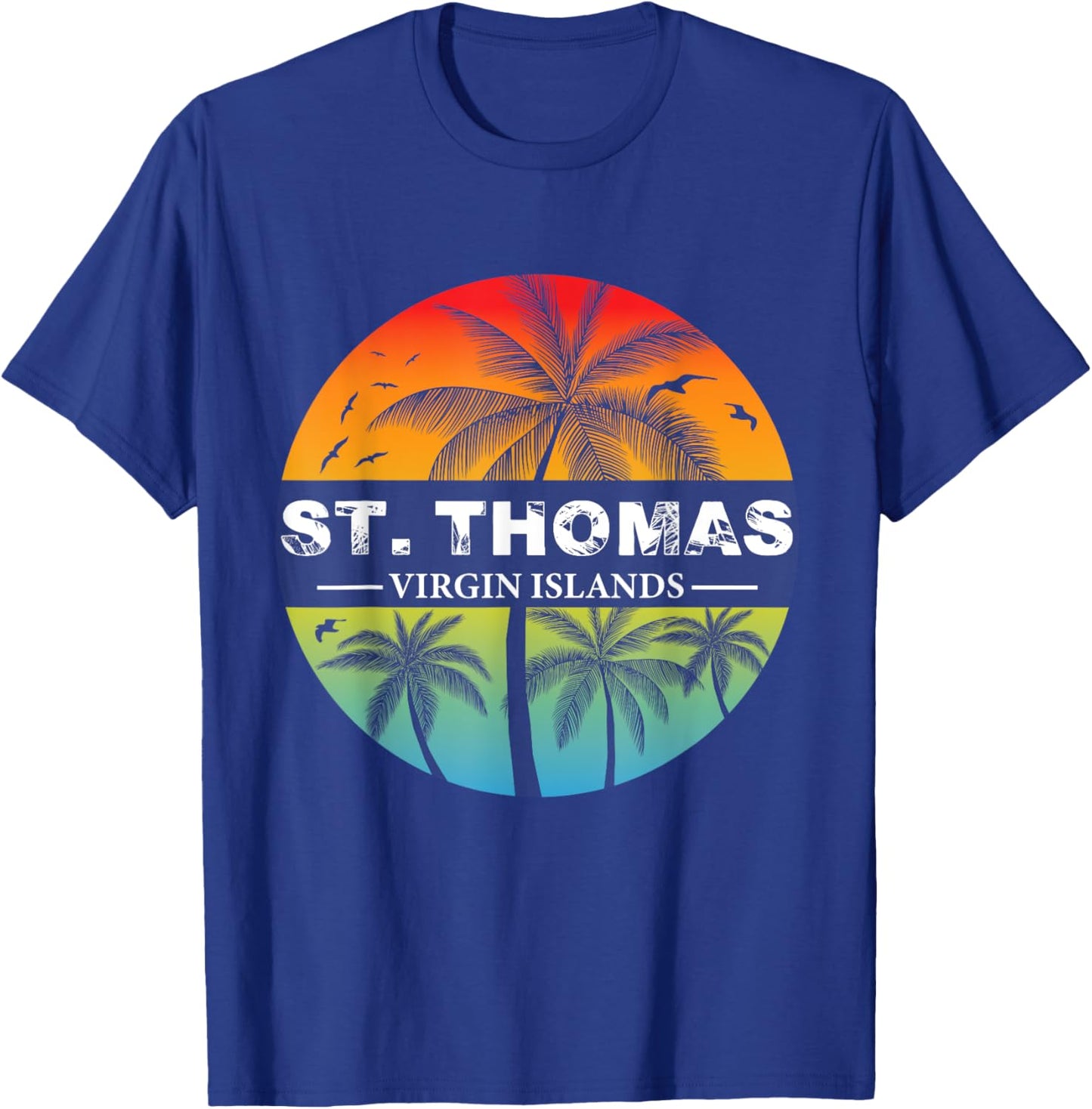 St. Thomas Virgin Islands Holiday Family Vacation Summer Men Women T-Shirt - T-Shirt | Royal