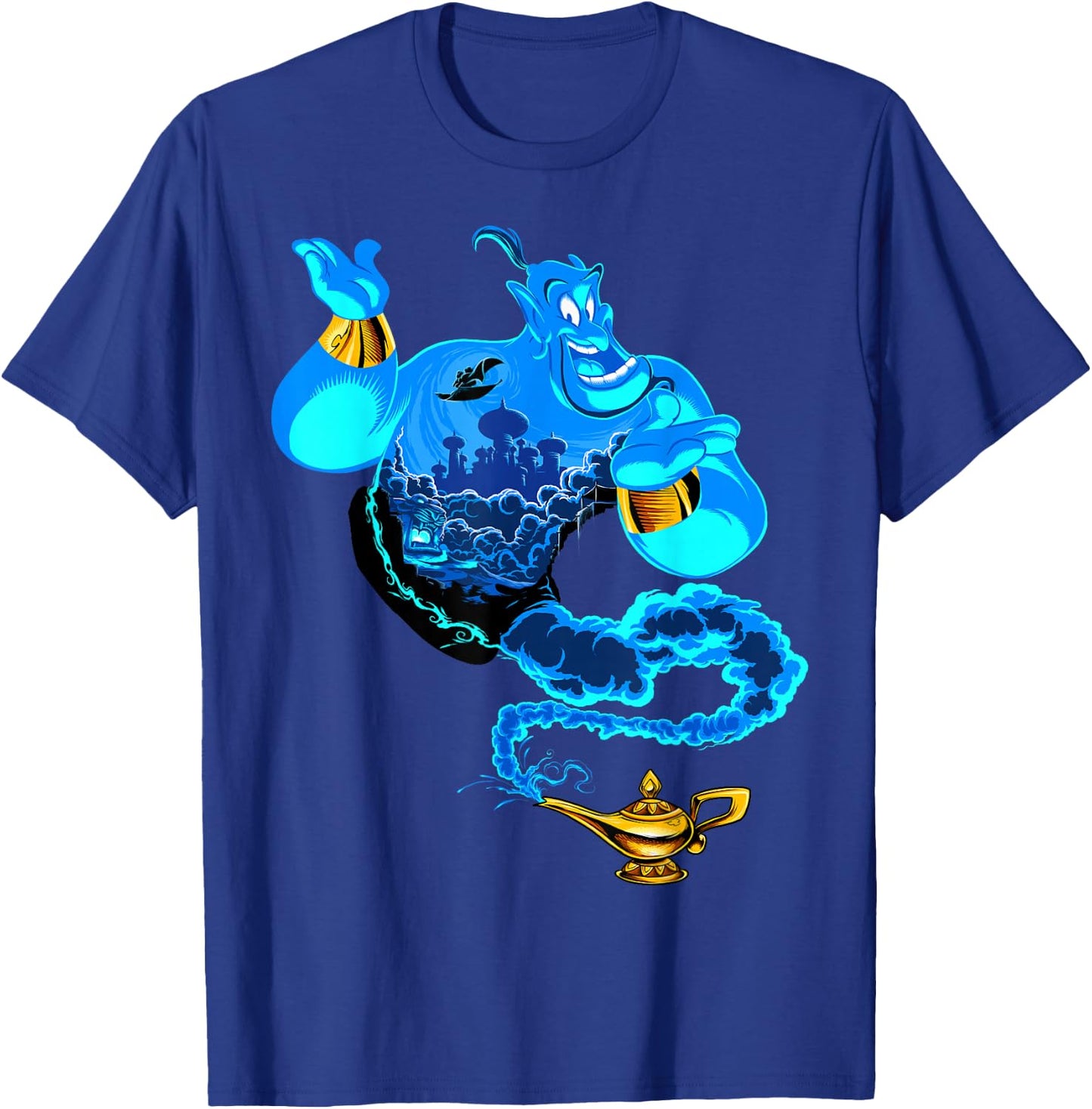 Disney Aladdin Genie Portrait Agrabah Fill Small T-Shirt - T-Shirt | Royal