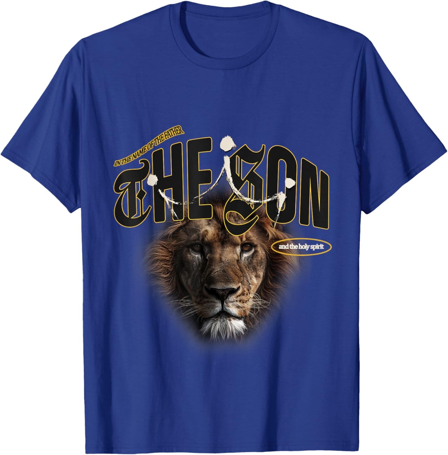 The Trinity - The Son Jesus Christ Christian Modern Graphic T-Shirt - T-Shirt | Royal