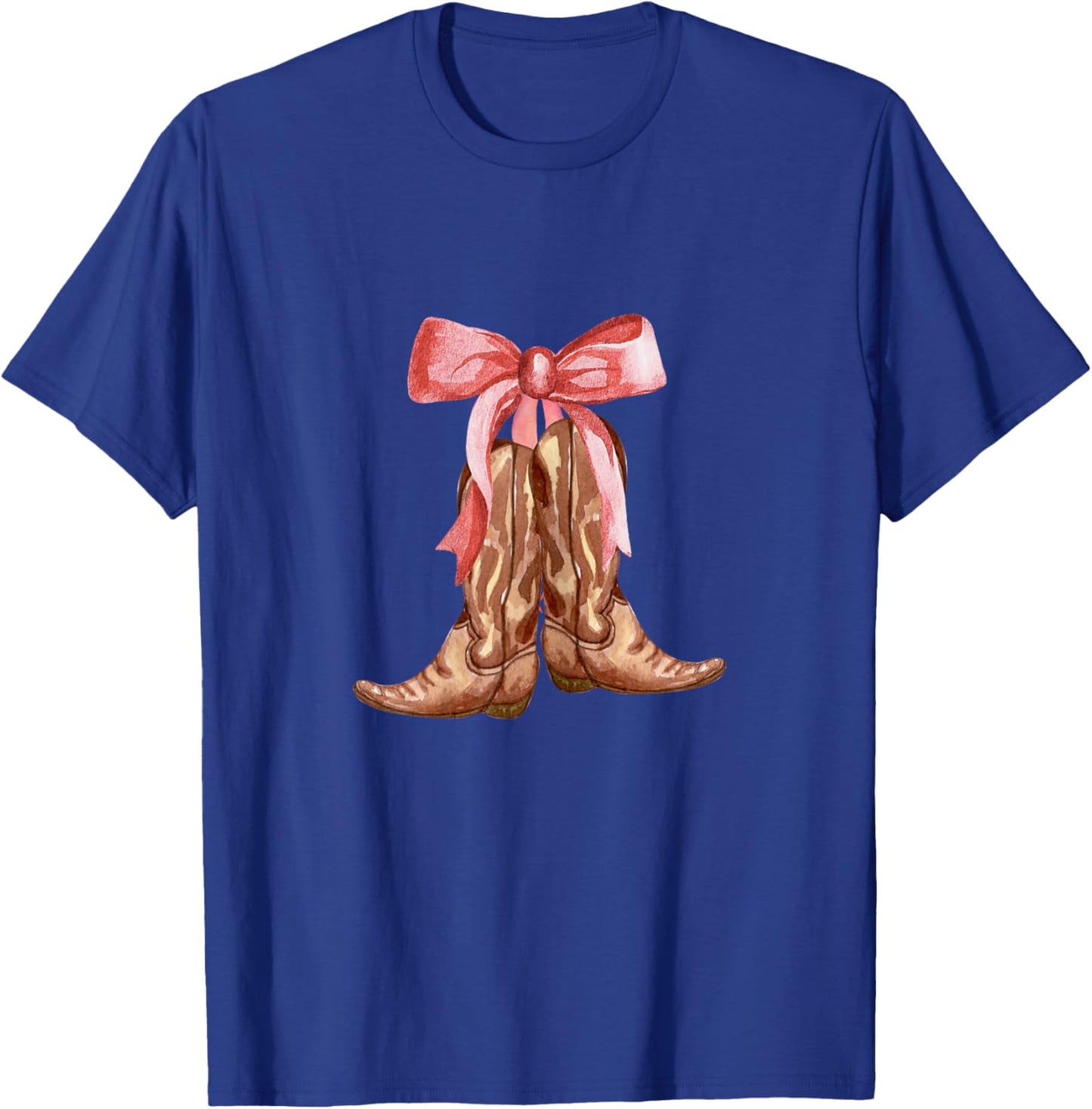 Cowgirl Boots Country Cute Preppy Girls Toddler Kids Women T-Shirt - T-Shirt | Royal