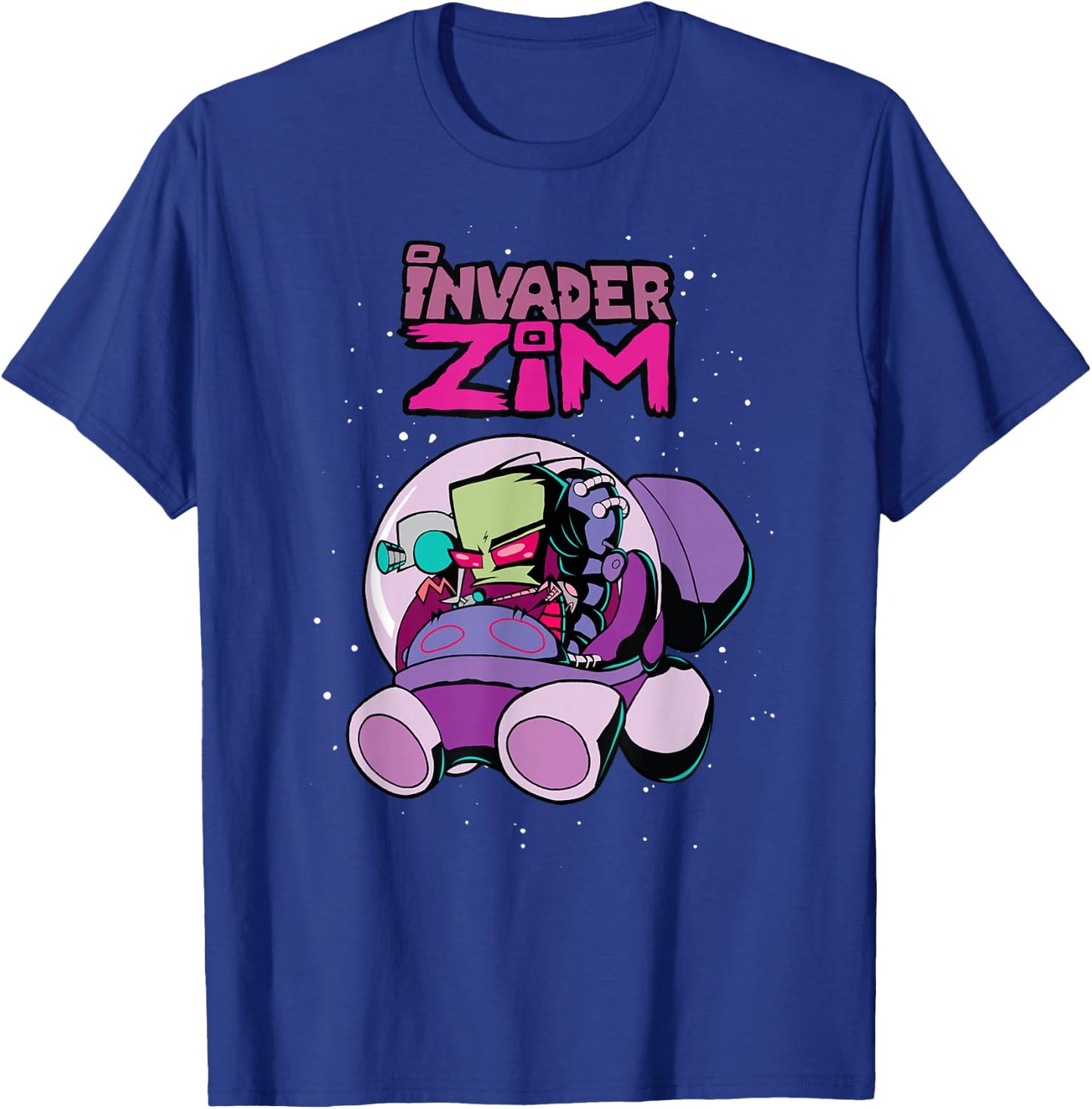 Invader Zim Rocket Ship T-Shirt - T-Shirt | Royal