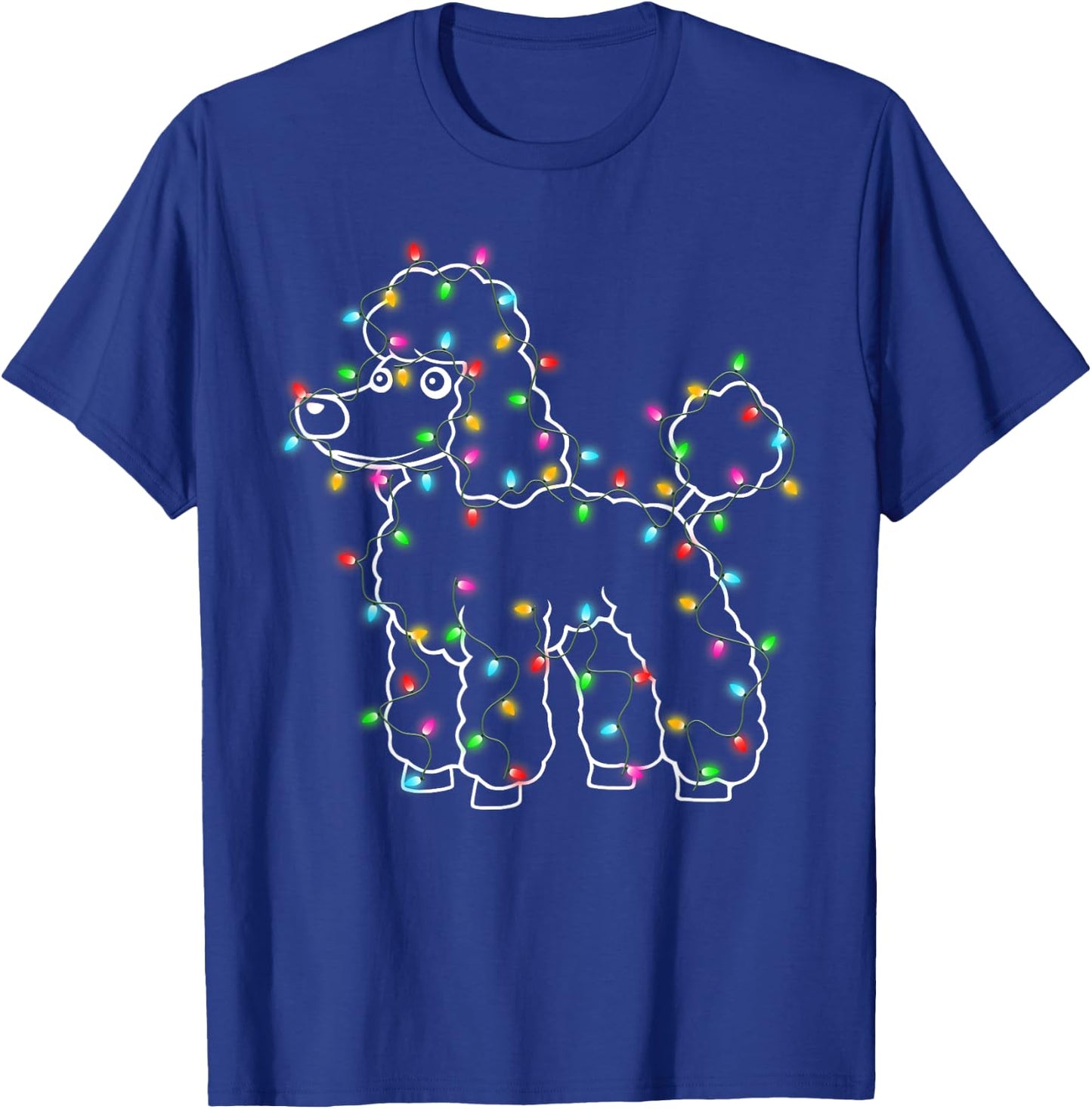 Poodle Dogs Tree Christmas Sweater Xmas Pet Animal Dog Gifts T-Shirt - T-Shirt | Royal