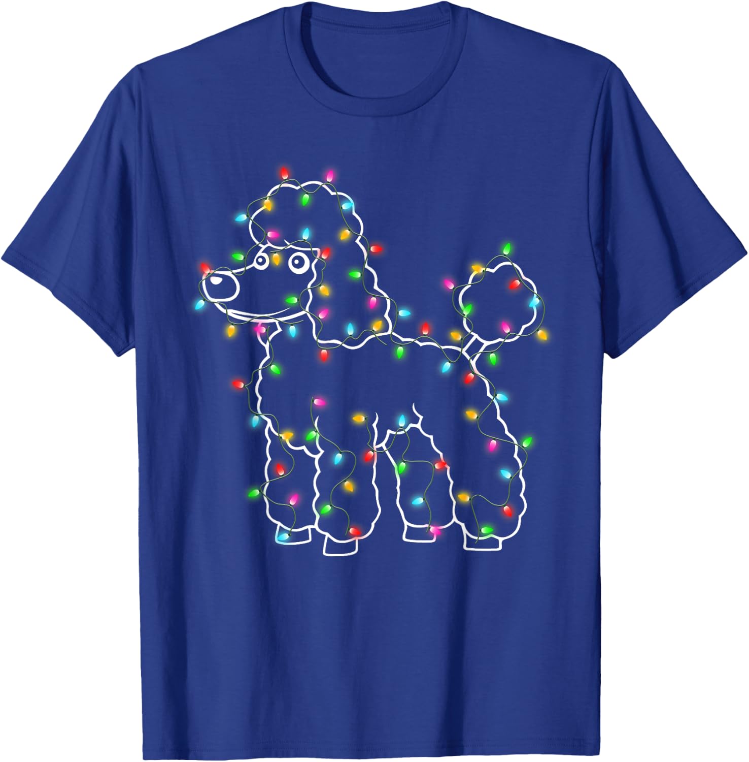 Poodle Dogs Tree Christmas Sweater Xmas Pet Animal Dog Gifts T-Shirt - T-Shirt | Royal