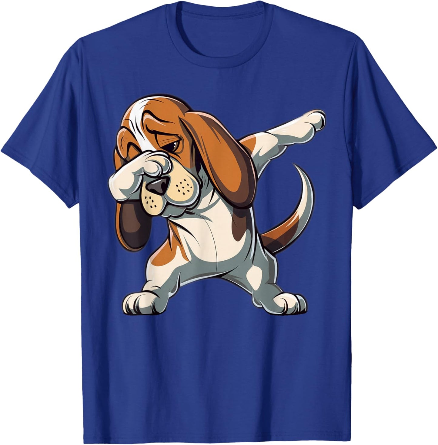Dabbing Basset Hound Dab Dance Dog Lover Gifts Women T-Shirt - T-Shirt | Royal