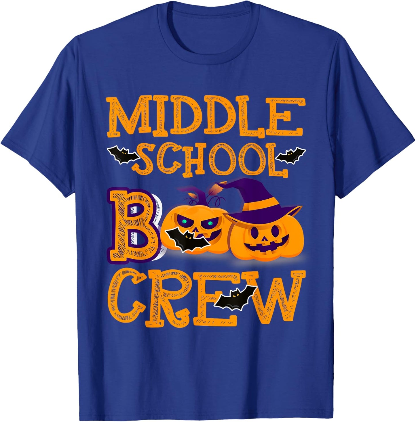 Middle School Boo Crew Halloween Costume T-Shirt - T-Shirt | Royal
