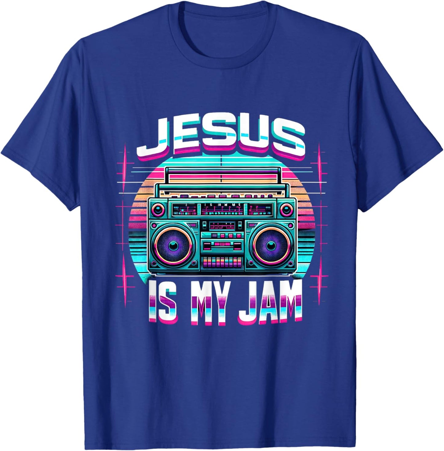 Jesus Is My Jam- Christan T-Shirt - T-Shirt | Royal