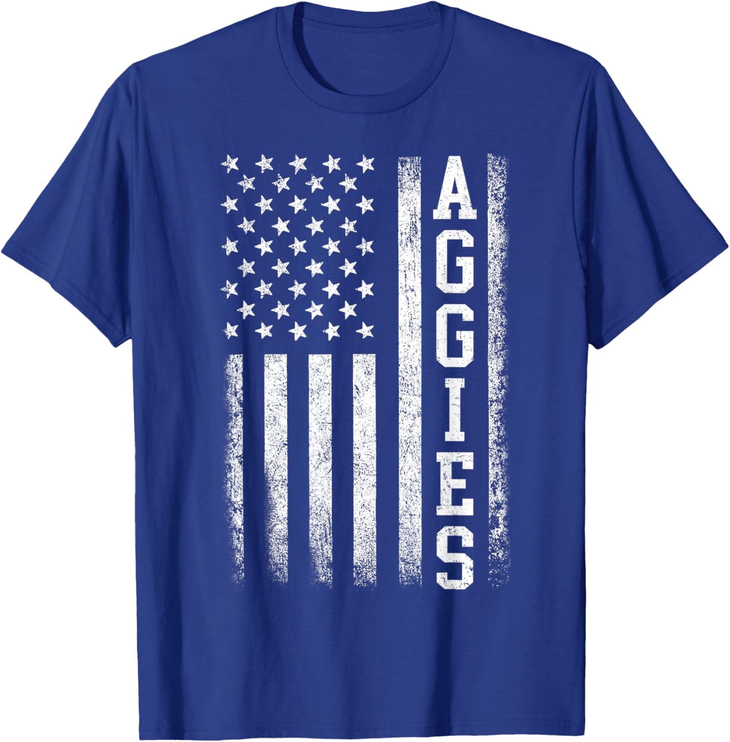 Vintage Aggies Retro Style 70s 80s First Name Men Women Kids T-Shirt - T-Shirt | Royal